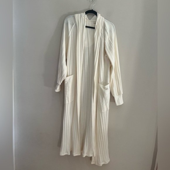 FP Movement by Free People Cream Hooded sweater cardigan - Picture 5 of 14